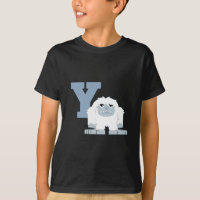 Y is for Yeti Cute Cartoon Yeti Monster