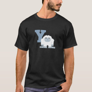 Y is for Yeti Cute Cartoon Yeti Monster T-Shirt