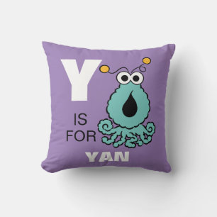 Y is for Yip-Yips Add Your Name Cushion