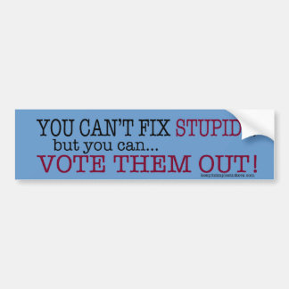 Y ou Can't Fix Stupid Bumper Sticker