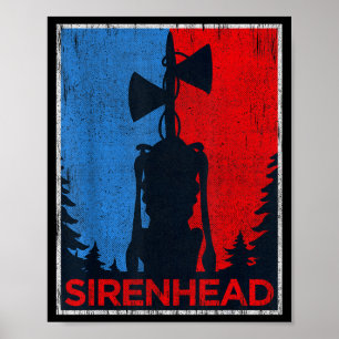 Y Siren Head Meme Gamer Kids Boys Girls Xmas  Poster