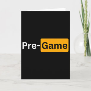 Y Soccer Footbyll Gifts - Pre-game Card