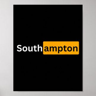 Y Soccer Footbyll Gifts - Southampton Poster