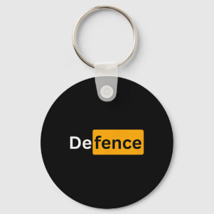 Y Soccer Footll Gifts - Defence Key Ring
