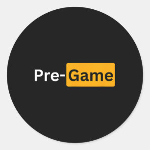 Y Soccer Footll Gifts - Pre-game Classic Round Sticker