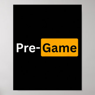 Y Soccer Footll Gifts - Pre-game  Poster