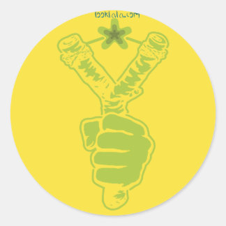 Y star classic round sticker