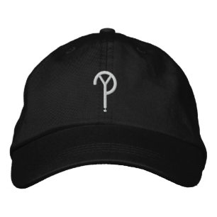 Y?- Symbol Hat- Black (Colours Are Changeable) Embroidered Hat
