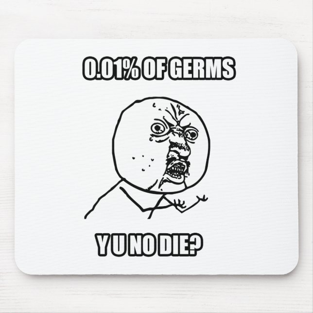 Y U NO Guy Meme Mouse Mat (Front)