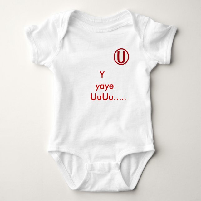 Y YAYE U! BABY BODYSUIT (Front)