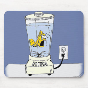 Ya Betcha I'm Stressed! (Fish in a Blender) Mouse Mat