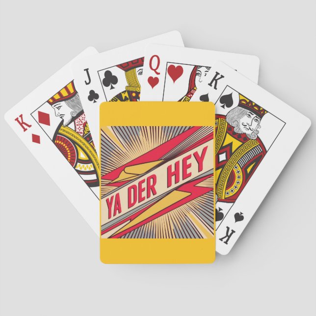 Ya Der Hey (Wisconsin Slang) Playing Cards (Back)