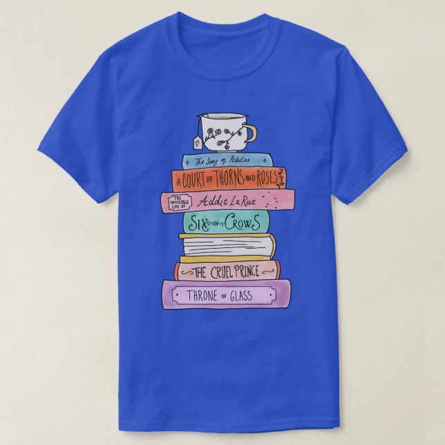 YA fantasy book stack T-Shirt (Design Front)