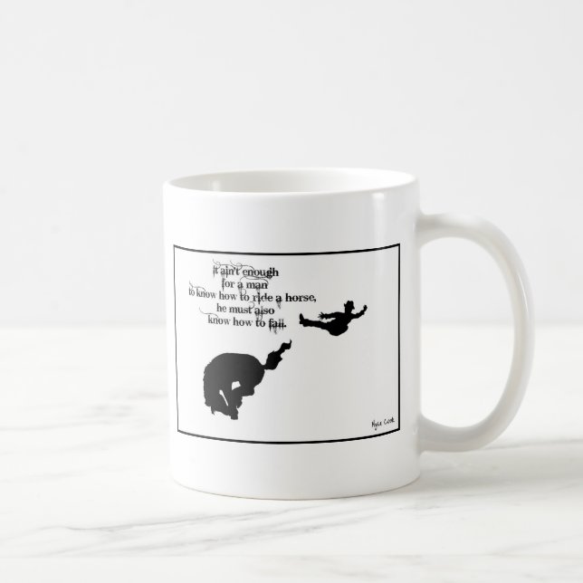 Ya gotta know how to fall coffee mug (Right)