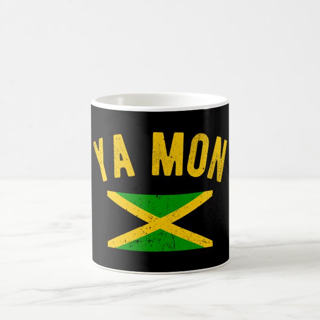 Ya Mon Jamaica Slang Funny Jamaican Phrase Coffee Mug (Center)