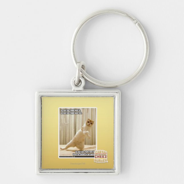 Ya put yur right foot in, ya put yur right foot ou key ring (Front)