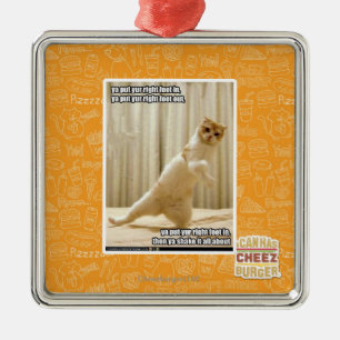 Ya put yur right foot in, ya put yur right foot ou metal tree decoration