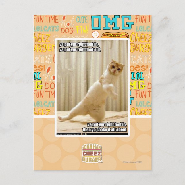 Ya put yur right foot in, ya put yur right foot ou postcard (Front)