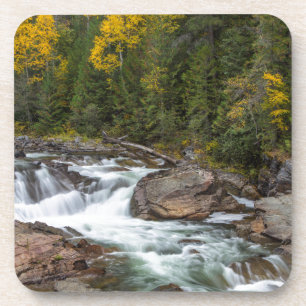 Yaak Falls In Autumn In The Kootenai National Coaster