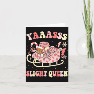 Yaas Sleigh Queen Sleigh Girl Matching Christmas P Card