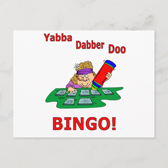 Yabba Dabber Doo - BINGO Postcard (Front)