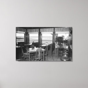 Yachats, Oregon Swigert's Sea View Inn Photograp Canvas Print