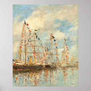 Yacht Basin - Eugène Boudin Fine Art Poster