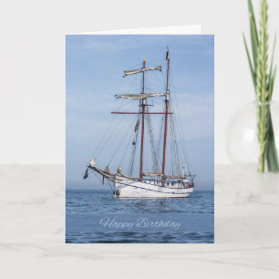 Yacht Birthday Greeting Card