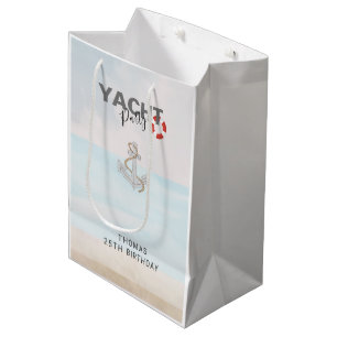 Yacht Boat Cruise Birthday Party Medium Gift Bag