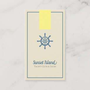 Yacht, Boat Sales Club Business Card