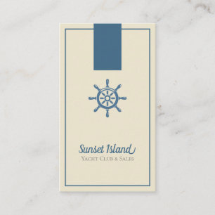 Yacht, Boat Sales Club Business Card