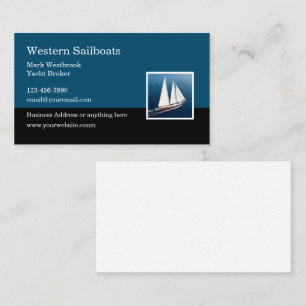 Yacht Broker Sailing Business Cards
