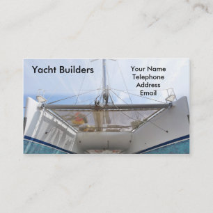 Yacht Builders and Boat Rental Business Card