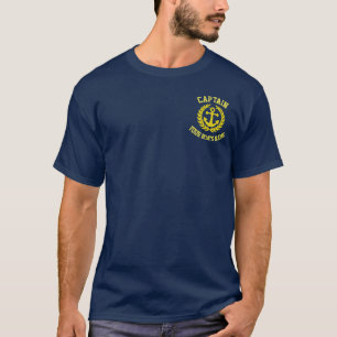Yacht captains and boats name T-Shirt