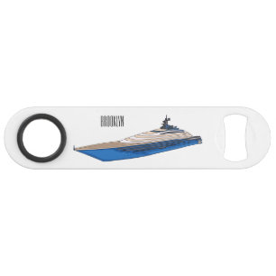 Yacht cartoon illustration