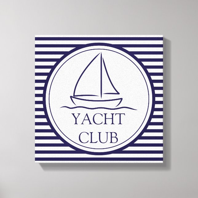 Yacht Club Canvas Print (Front)
