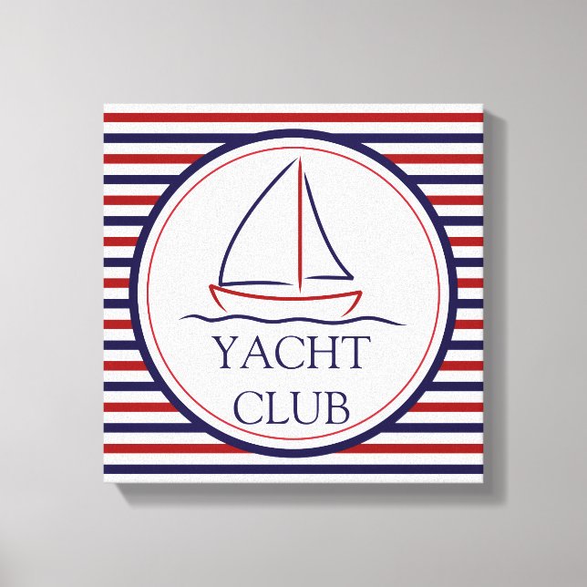 Yacht Club Canvas Print (Front)