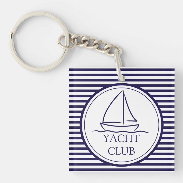 Yacht Club Key Ring (Front)