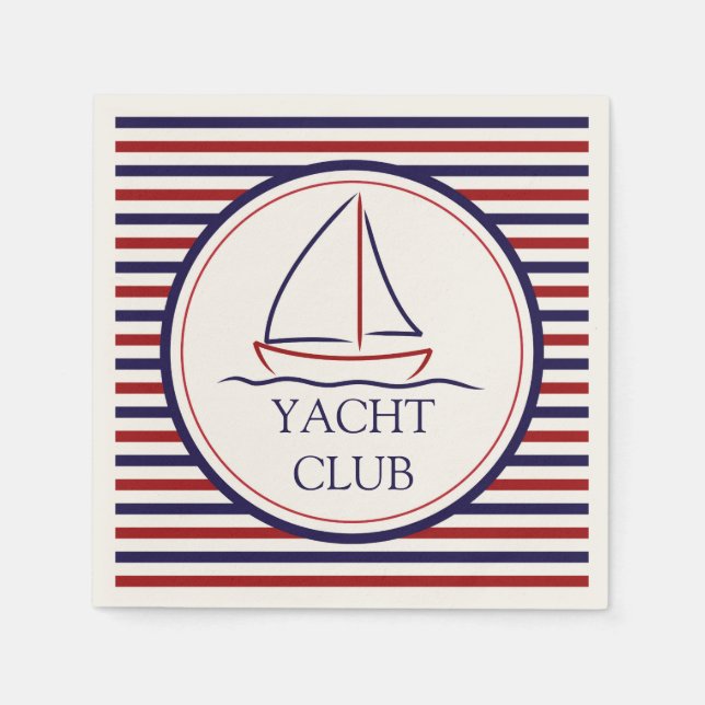 Yacht Club Napkin (Front)