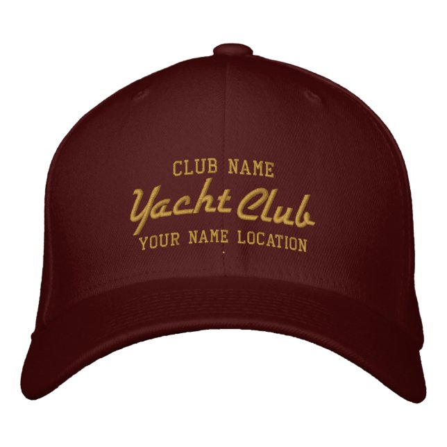 Yacht Club Personalizable Cap (Front)