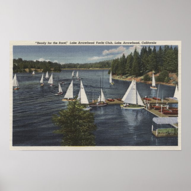 Yacht Club, Sailboat Race Poster (Front)