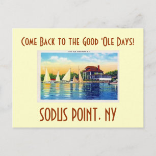 Yacht Club Sodus Point, Come Back to the Good '... Postcard