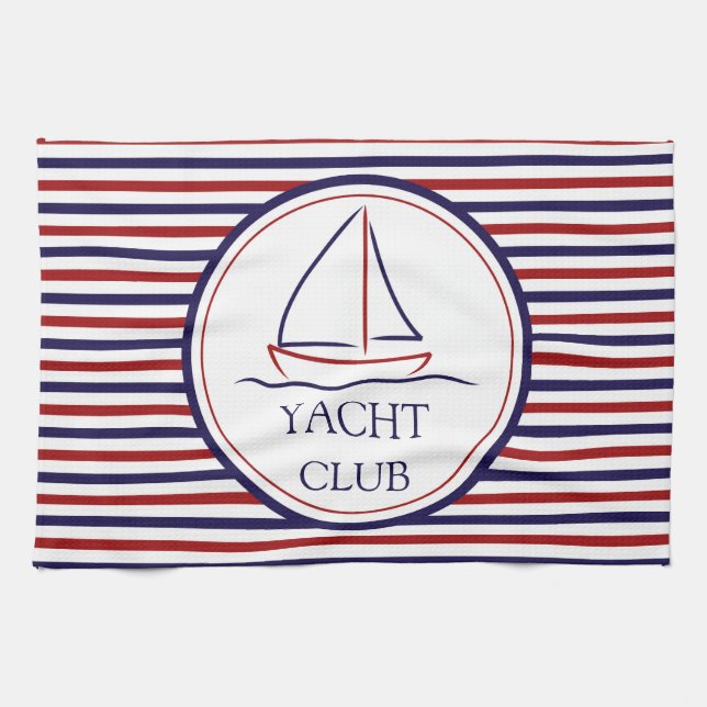 Yacht Club Tea Towel (Horizontal)