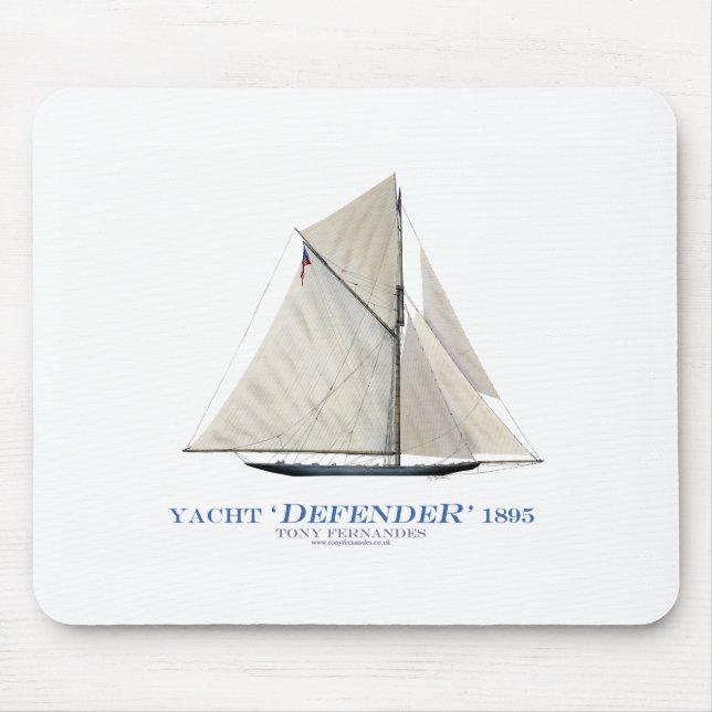 yacht defender 1895 mouse mat (Front)