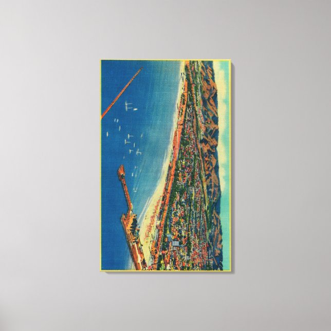 Yacht Harbour, The Palisades, and Santa Monica Canvas Print (Front)