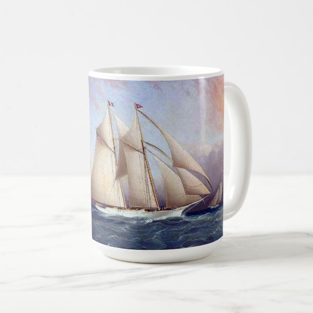 Yacht Julia Racing Sailboat Buttersworth Mug (Front Right)