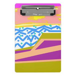 Yacht on Pink Mini Clipboard