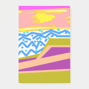 Yacht on Pink Notepad