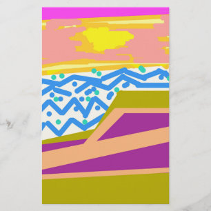 Yacht on Pink Notepad Stationery