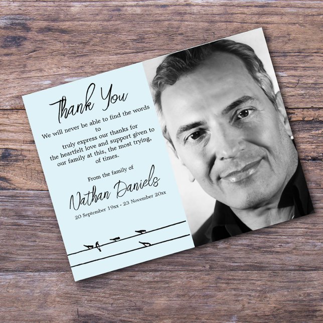 Yacht on the Ocean Funeral Thank You Cards (Creator Uploaded)